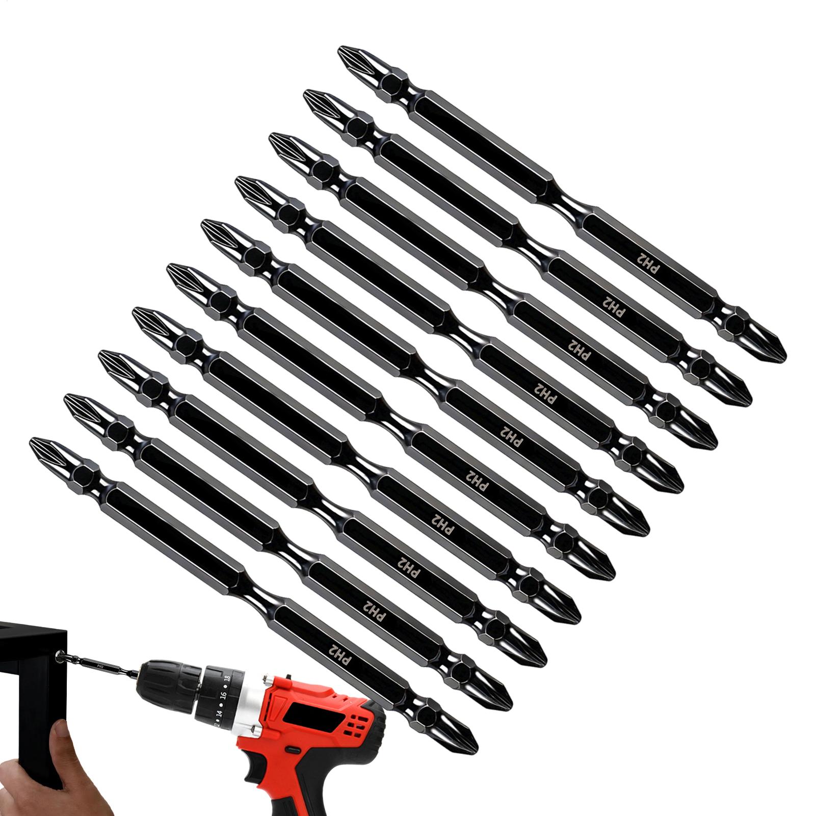 End Mill Set - مجموعة رؤوس مغناطيسية مزدوجة الأطراف للحفر،