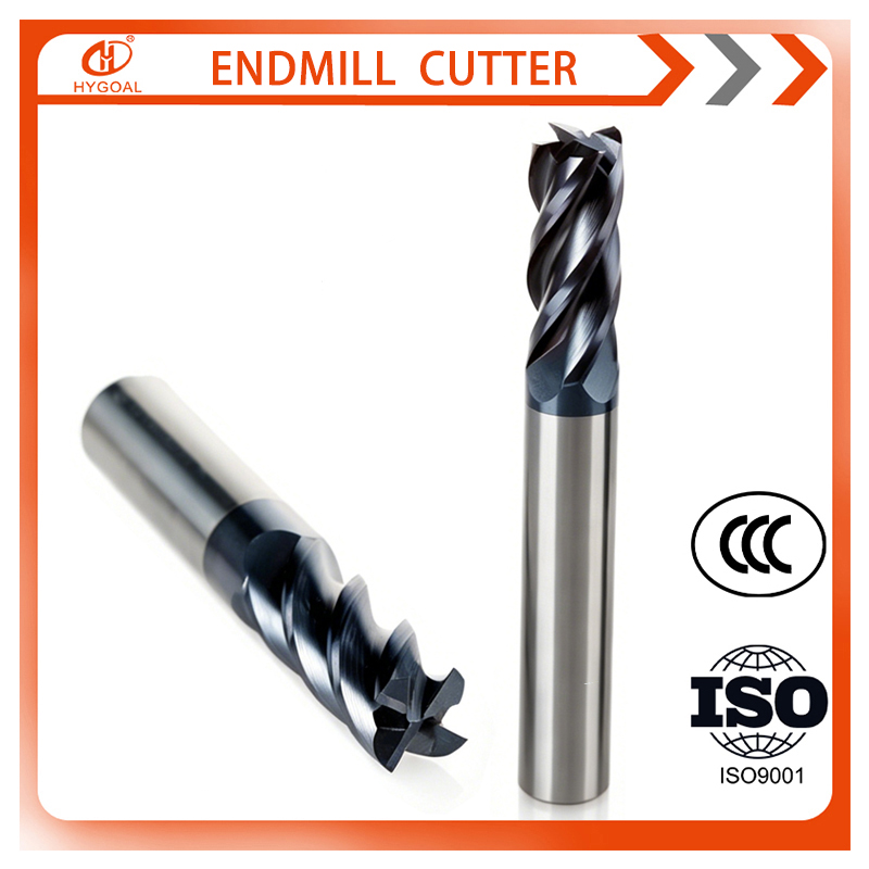 Carbide End Mill - قاطع تفريز كربيد HYGOAL بأربعة شفرات