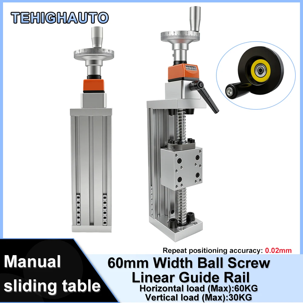 Linear Rail - طاولة انزلاقية خطية يدوية بحمولة 60
