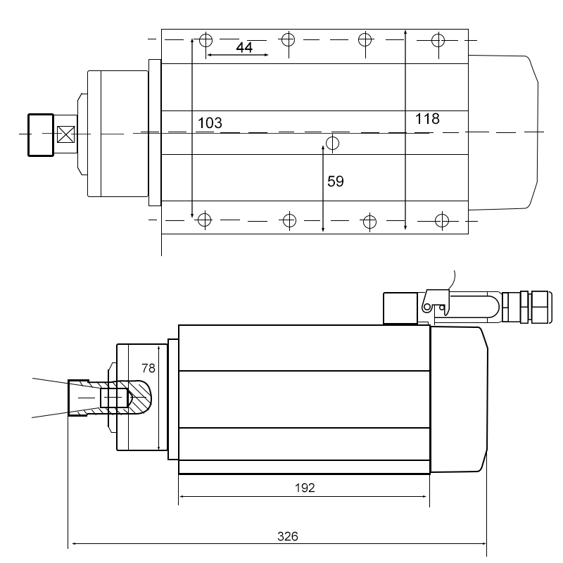 محرك نحت الخشب هواجيانغ 3.5 كي - مراجعة Spindle Motor وسعره