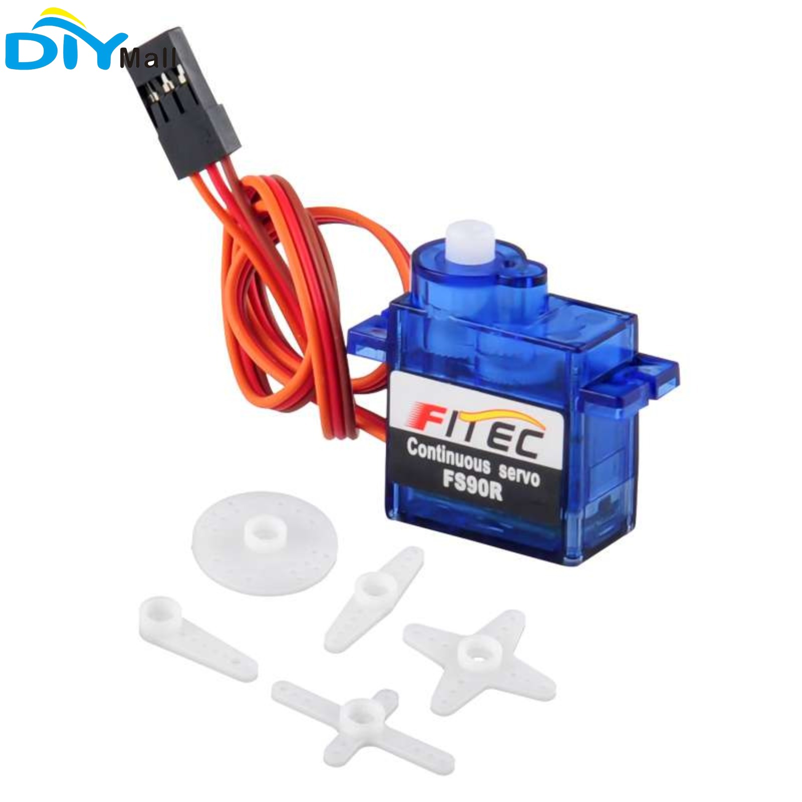 سيرفو FS90R 9 جرام بدوران مستم - مراجعة Servo 9G وسعره