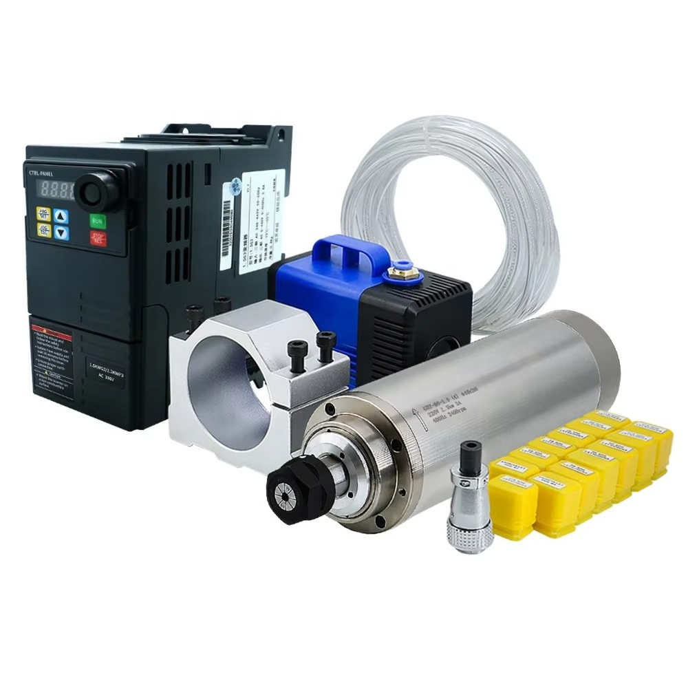 محرك مغزلي بتبريد مائي 220 فول - مراجعة Spindle Motor وسعره