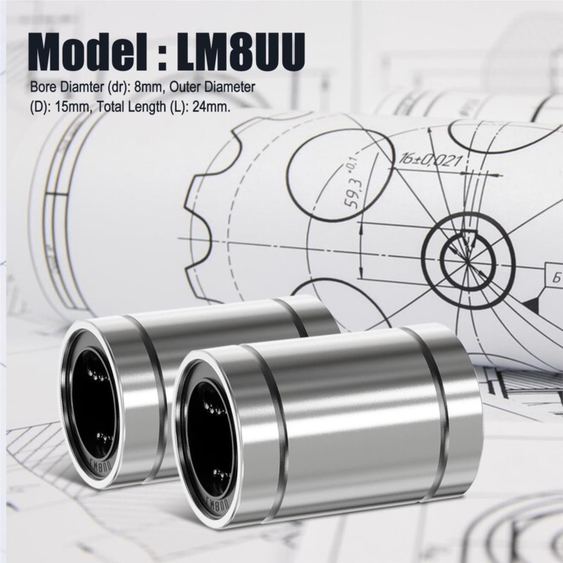 4/10 قطع LM8UU LM10UU LM16UU L - مراجعة Linear Rod 8Mm وسعره