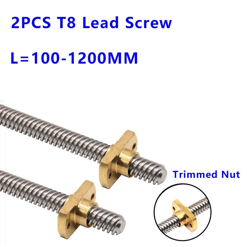 T8 T-نوع شبه منحرف الرصاص المس - مراجعة Lead Screw 8Mm وسعره