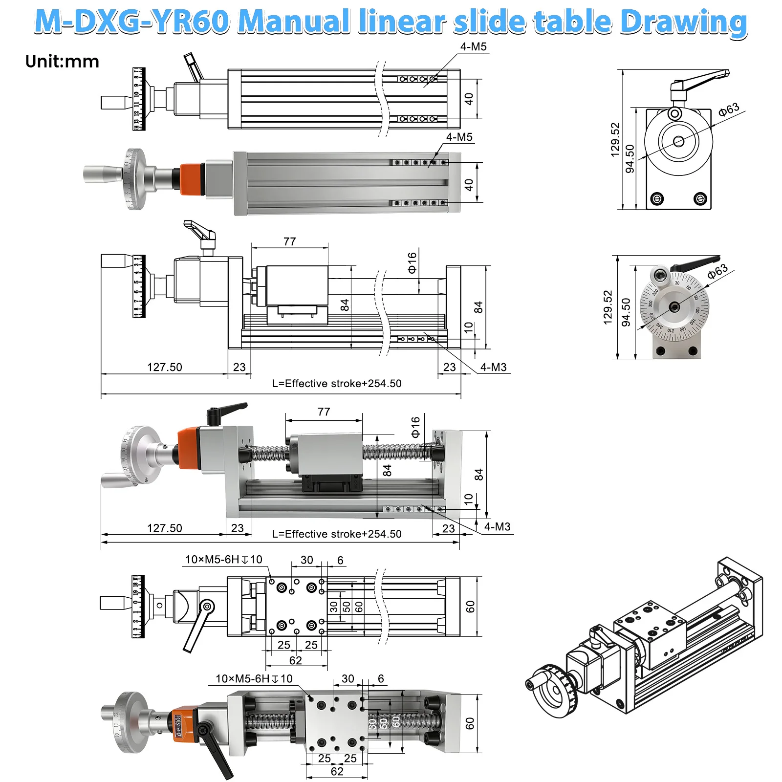 طاولة انزلاقية خطية يدوية بحمو - مراجعة Linear Rail وسعره